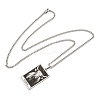 Non-Tarnish 304 Stainless Steel Tarot Pendant Necklaces NJEW-A026-01P-02-3
