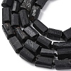 Natural Black Tourmaline Beads Strands G-F716-01-6