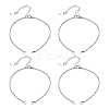 12Pcs 3 Colors 304 Stainless Steel Cable Chains Bracelet Making BJEW-DR0001-03-1