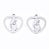 Non-Tarnish 201 Stainless Steel Pendants STAS-T044-193P-2