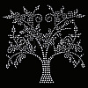 Tree of Life Glass Hotfix Rhinestone DIY-WH0419-59-1