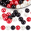   60Pcs 3 Colors Custom Resin Imitation Pearl Beads RESI-PH0001-91-1