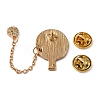 Table Tennis with Chain Dangle Enamel Pin JEWB-TAC0006-33-2