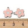 304 Stainless Steel Enamel Charms STAS-L022-017P-3