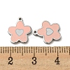 304 Stainless Steel Enamel Charms STAS-L022-017P-3
