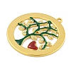 Ion Plating(IP) 304 Stainless Steel Rhinestone Pendants STAS-U007-03D-G-2