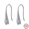 Anti-Tarnish Rhodium Plated 925 Sterling Silver Earring Hooks STER-K168-116P-7