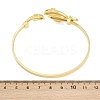 Marine Organism Brass Cuff Bangles for Women BJEW-D368-03F-G-5