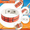 20Pcs 2 Styles Leather Wide Cord Bracelet with Snap Button for Men Women GUQI-CL0001-02A-6