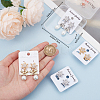 2 Pairs 2 Colors Brass Micro Pave 3A Clear Cubic Zirconia Clip-on Earrings EJEW-BBC0001-59-3
