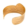 304 Stainless Steel Open Cuff Bangles for Women BJEW-G711-01B-G-3