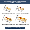 200Pcs 4 Styles 304 Stainless Steel Ball Chain Connectors STAS-SC0009-48-2