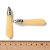 Natural Yellow Jade Pointed Big Pendants G-Z055-01P-19-3