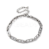 304 Stainless Steel Mariner Link Chains Bracelets BJEW-K265-05P-4