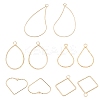 48Pcs 6 Style Brass Pendants KK-BC0002-23-1