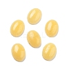 Natural Yellow Jade Cabochons G-G145-01B-53-1