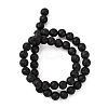 4 Strands 4 Style Natural Lava Rock Round Beads Strands G-FS0002-30-2