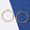 PVD Vacuum Plating 201 Stainless Steel Hoop Earrings with 304 Stainless Steel Pins for Women EJEW-D279-12G-04-5