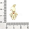 Brass Micro Pave Cubic Zirconia Pendants KK-Z100-19G-02-3