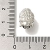 Buddha Head Rack Plating Brass Micro Pave Clear Cubic Zirconia Beads KK-U019-12P-3