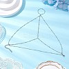 304 Stainless Steel Satellite Chain Toe Ring Anklets for Women AJEW-AN00662-02-1