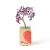 Heart Money Tree Natural Amethyst Bonsai Display Decorations DJEW-G027-16RG-01-2