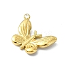 Ion Plating(IP) 304 Stainless Steel Pendants STAS-B058-29G-01-2