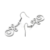 Non-Tarnish 304 Stainless Steel Knot Dangle Earrings for Women EJEW-P222-05P-2
