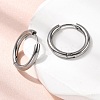 316F Stainless Steel Hoop Earrings EJEW-D341-01A-P-2
