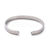 Non-Tarnish 304 Stainless Steel Moon Phase Open Cuff Bangle for Men Women LS-BJEW-H551-01P-3