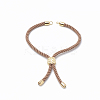 Nylon Twisted Cord Bracelet Making MAK-T003-11G-3