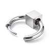 Non-Tarnish 304 Stainless Steel Hoop Earrings LS-STAS-B030-03A-2