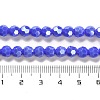 Electroplate Opaque Glass Beads Strands EGLA-A035-P6mm-A07-4