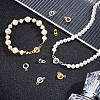 20Pcs 2 Colors 201 Stainless Steel Snap Clasps FIND-FG0003-68-4
