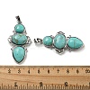 Synthetic Green Turquoise Pendants G-Q158-04M-3