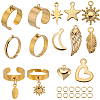 DIY Charm Cuff Ring Making Kit DIY-SC0023-58-1