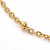 304 Stainless Steel Satellite Chain Anklets AJEW-AN00393-2