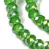 Baking Electroplate Glass Beads Strands DGLA-A039-J8mm-B11-3