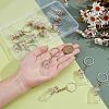 16Pcs Glass Bottle Keychains KEYC-NB00036-3
