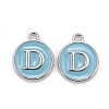 Platinum Plated Alloy Enamel Charms LS-X-ENAM-S118-04D-P-1