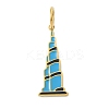 304 Stainless Steel Enamel Pendants STAS-A145-01E-G-1