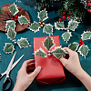30Pcs 3 Colors Resin & Foam Artificial Holly Leaves DIY-GA0008-02-3