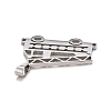 Non-Tarnish 304 Stainless Steel Pendants with 201 Stainless Steel Clasp LS-STAS-A058-01P-3