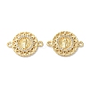 Rack Plating Brass Cubic Zirconia Virgin Mary Connector Charm KK-C084-01B-G-1