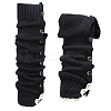 Acrylic Fiber Knit Socks with Button AJEW-WH20080-20B-1