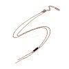 Ion Plating(IP) 304 Stainless Steel Cable Necklaces NJEW-G081-11RG-2