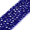Electroplate Glass Beads Strands EGLA-A044-T2mm-A06-1