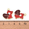 Valentine's Day Alloy Enamel Pendants ENAM-T023-16A-3