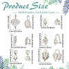 30Pcs 6 Styles Brass Bails KK-ME0002-24-2