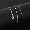 Brass Box Chain Necklaces for Women X-NJEW-D302-42G-2